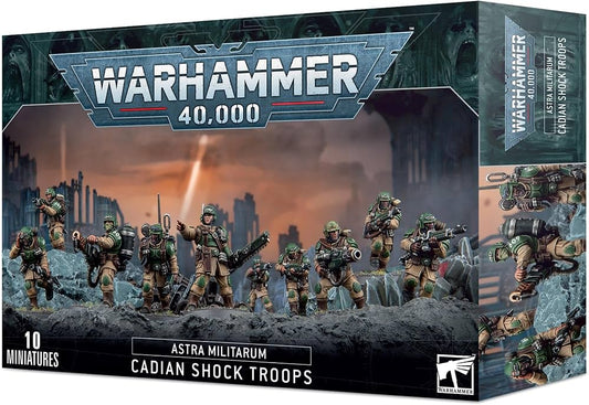 Warhammer 40K Astra Militarum| Cadian Shock Troops