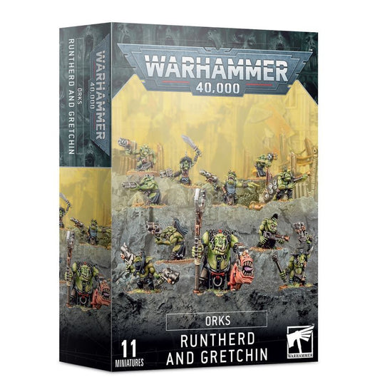 40k Orks runtherd and Gretchen